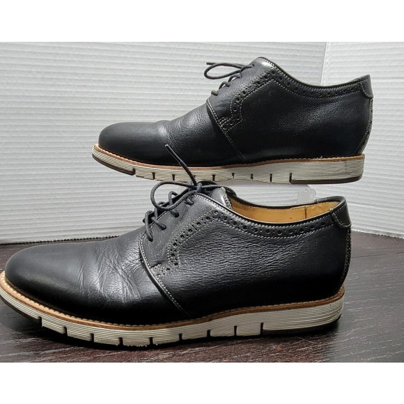 Johnston & Murphy Other - Johnston & Murphy Holden Plain Toe Leather Oxford Black Dress Shoes Size 10.5